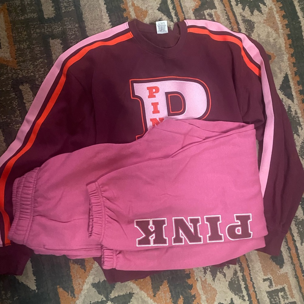 Victoria secret pink sweat shirt and sweatpants